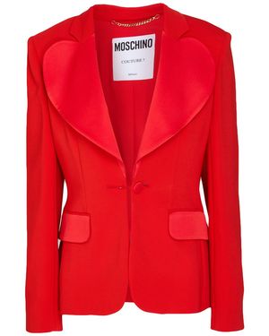 Moschino Blazer Viscose, Elastane - Red