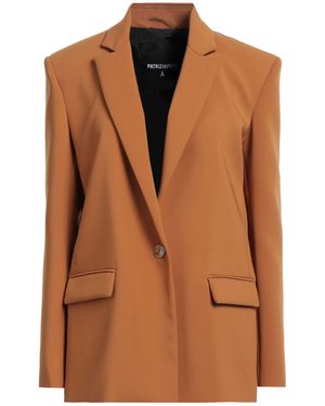 Patrizia Pepe Essential Blazer Polyester, Elastane - Brown
