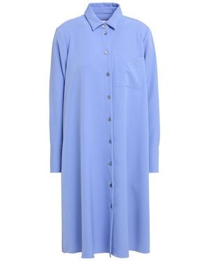 Robert Friedman Lilac Midi Dress Polyester, Elastane - Blue