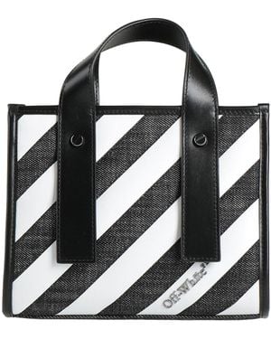 Off-White c/o Virgil Abloh Handbag Cotton, Calfskin - Black