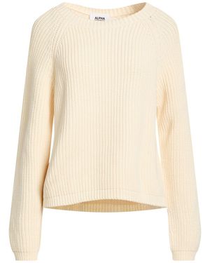 Alpha Studio Sweater Cotton, Polyamide - Natural