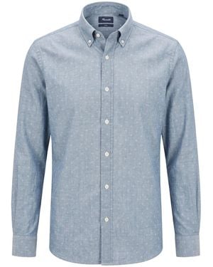 Façonnable Light Shirt Cotton - Blue