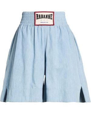 Rabanne Denim Shorts Cotton - Blue