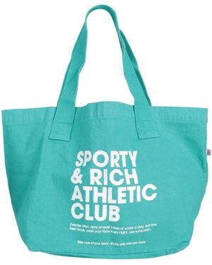 Sporty & Rich Shoulder Bag Textile Fibers - Blue