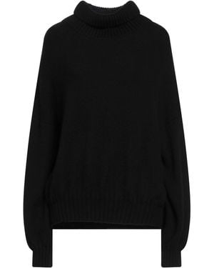 KHAITE Turtleneck Cashmere, Elastane - Black