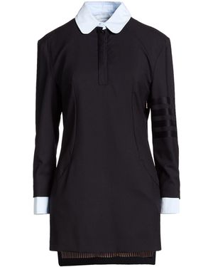 Thom Browne Midnight Mini Dress Wool, Cotton - Blue