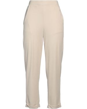 19.70 Nineteen Seventy Ivory Pants Viscose, Polyamide, Elastane - Natural