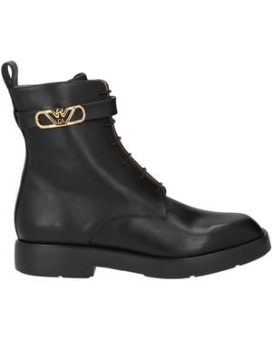 Emporio Armani Ankle Boots Leather - Black