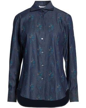 Caliban Denim Shirt Cotton - Blue