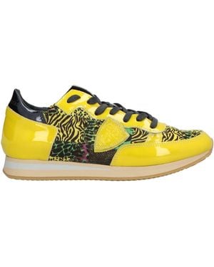 Philippe Model Sneakers Leather, Textile Fibers - Yellow