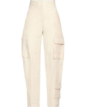 SEVENTY VENEZIA Ivory Pants Cotton, Elastane - Natural