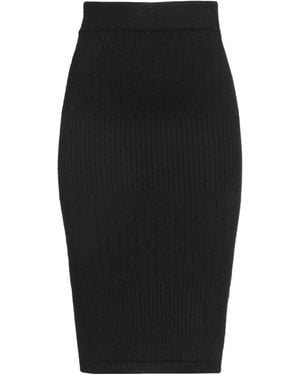 hinnominate Midi Skirt Viscose, Polyester, Polyamide - Black