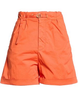 White Sand Shorts & Bermuda Shorts Cotton, Elastane - Orange