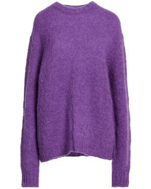 Liviana Conti Jumper Alpaca Wool, Mohair Wool, Polyamide, Elastane - Purple