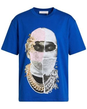 ih nom uh nit T-Shirt Cotton - Blue