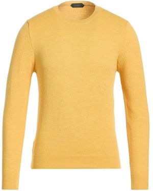 Zanone Jumper Virgin Wool - Yellow