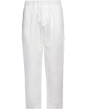 Low Brand Trousers Linen, Cotton - White