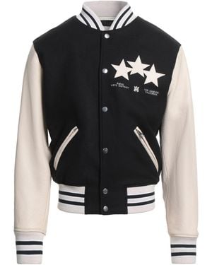 Amiri Jacket Virgin Wool, Polyamide, Leather - Black