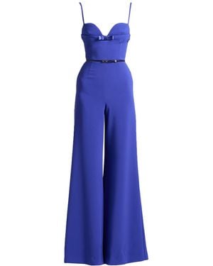 Elisabetta Franchi Jumpsuit Polyester, Elastane, Acetate, Polyamide, Polyurethane - Purple