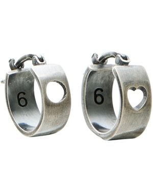 MM6 by Maison Margiela Earrings Brass - Metallic