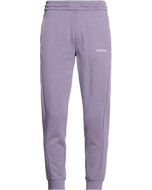 Calvin Klein Trousers Cotton, Polyester - Purple