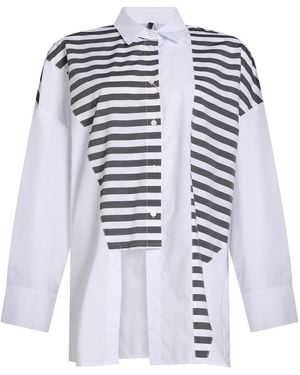 Pierantonio Gaspari Shirt Cotton, Polyamide, Elastane - White