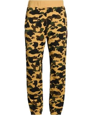 A Bathing Ape Trousers Cotton - Yellow