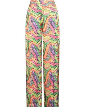 Pink Memories Pants Viscose - White