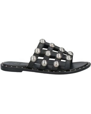 HADEL Sandals Leather - Black