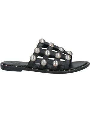 HADEL Sandals Leather - Black