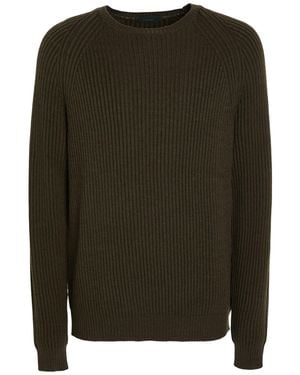Zanone Military Sweater Virgin Wool - Green