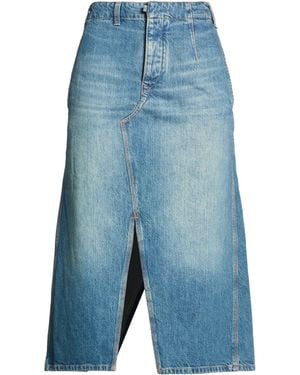 Victoria Beckham Denim Skirt Cotton - Blue