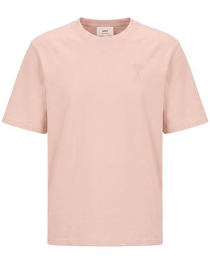 Ami Paris Camiseta - Rosa