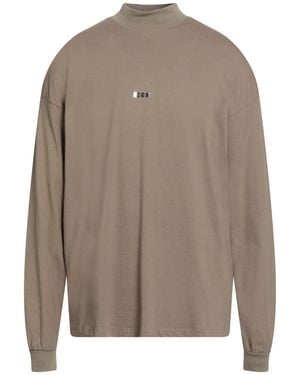 MSGM Khaki T-Shirt Cotton - Brown