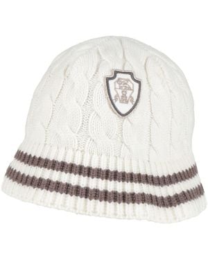 Brunello Cucinelli Hat Cashmere - White