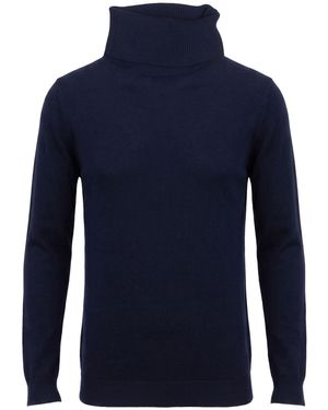 Crossley Rollkragenpullover - Blau
