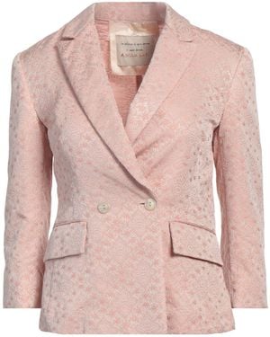 ALESSIA SANTI Antique Rose Blazer Polyester, Cotton - Pink