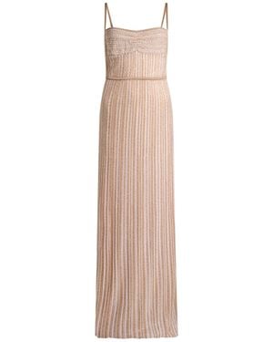 Missoni Maxi Dress Viscose, Polyamide, Metallic Fiber, Elastane - Natural