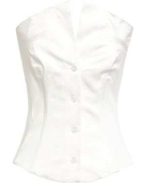 Poster Girl Top Cotton, Elastane - White