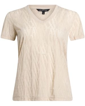 ARMANI EXCHANGE T-Shirt Polyester, Cotton - Natural