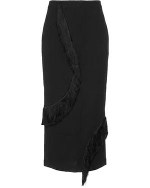 MEIMEIJ Midi Skirt Viscose, Polyamide, Elastane - Black