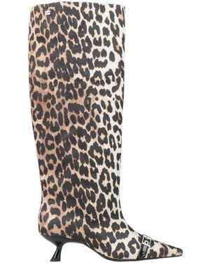 Ganni Sand Boot Textile Fibres - White