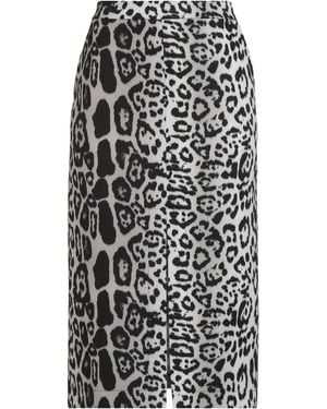 5 PROGRESS Midi Skirt Polyester, Elastane - Black