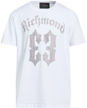 John Richmond T-Shirt Cotton, Elastane - White
