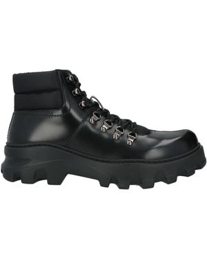 Fabi Ankle Boots Leather, Textile Fibers - Black