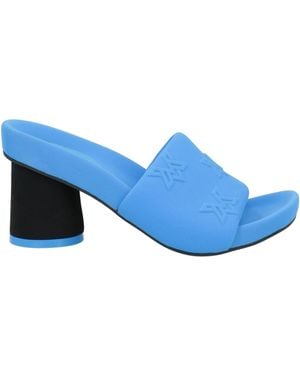 Vic Matié Azure Sandals Textile Fibers - Blue