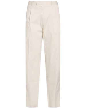 ZEGNA Trousers Cotton, Elastane - Natural