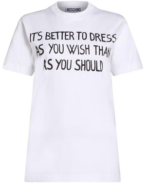 Moschino T-Shirt Cotton - White