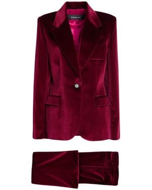Barbara Bui Burgundy Suit Cotton - Red