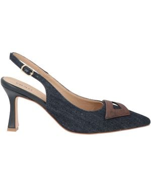 Frau Pumps Textile Fibers - Blue